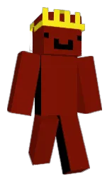 dark burgundy and broom Minecraft skin — Classic model