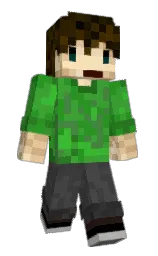 apple and forest green Minecraft skin — Classic model — first worn by Ronio3