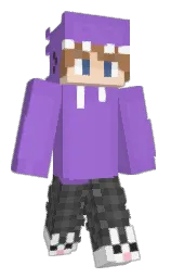 lilac bush and amethyst Minecraft skin — Classic model — first worn by Valentin1520