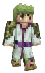 black and verdigris Minecraft skin — Classic model — first worn by MisterRain