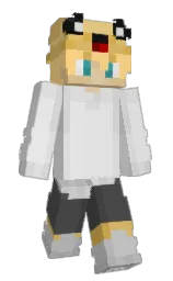 PoggoDoggo's Minecraft skin wearing the Migrator cape
