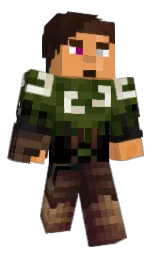 Komotomoth's Minecraft skin wearing the Aurora cape