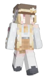 alabaster and porcelain Minecraft skin — Slim model — first worn by _Xantara