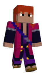cardinal pink and haiti Minecraft skin — Classic model