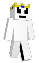 white and turbo Minecraft skin — Slim model