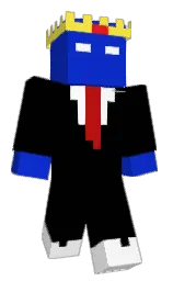 dark blue and black Minecraft skin — Classic model