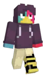 eggplant and matterhorn Minecraft skin — Classic model — first worn by Martintuneado