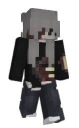 cod gray and black Minecraft skin — Slim model — first worn by zulassen