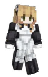 baltic sea and black Minecraft skin — Slim model