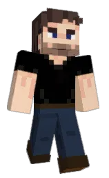 black and pickled bluewood Minecraft skin — Classic model
