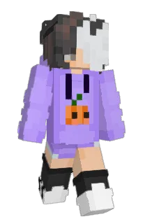 Front of papercaine's skin
