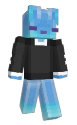 mine shaft and cornflower blue Minecraft skin — Slim model — first worn by Tradez_