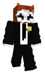 Noven1's Minecraft skin wearing the Purple Heart cape