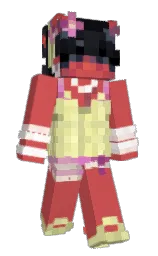chestnut rose and woodsmoke Minecraft skin — Slim model