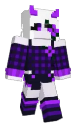 white and mirage Minecraft skin — Classic model — first worn by Ruschh
