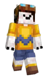 I3ad's Minecraft skin wearing the Pan cape