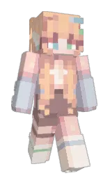 apricot peach and seashell peach Minecraft skin — Classic model