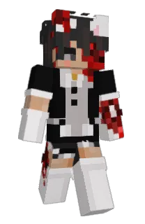 Front of cowcatperson's skin