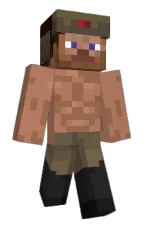 Front of Traviscut's skin
