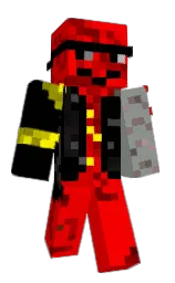 wallcat14's Minecraft skin wearing the Hero cape