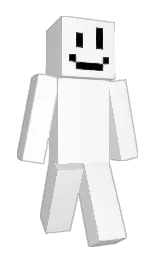 dusty gray and white Minecraft skin — Classic model