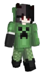 axolotl and hippie green Minecraft skin — Slim model — first worn by Deina_