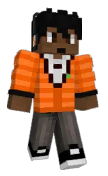 Minecraft-Skin in crusta und blaze orange — Modell: Klassisch — zuerst getragen von MrCaze