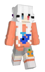Whaleri's Minecraft skin wearing the Twisted cape