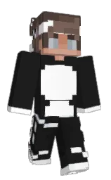 cod gray and white Minecraft skin — Classic model