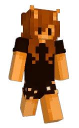 nero and yellow orange Minecraft skin — Slim model
