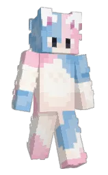 GarfieldBong's Minecraft skin wearing the Aurora cape