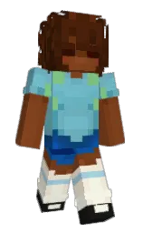 russet and glacier Minecraft skin — Slim model
