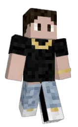 clam shell and black Minecraft skin — Slim model