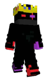 black and amethyst Minecraft skin — Classic model