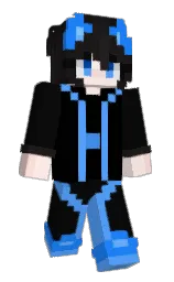 black and woodsmoke Minecraft skin — Slim model — first worn by Kuiskaa