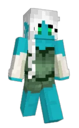 java and eastern blue Minecraft skin — Slim model — first worn by PandeiaMoon