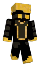 black and zeus Minecraft skin — Classic model
