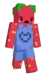 amaranth and havelock blue Minecraft skin — Slim model