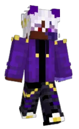 daisy bush and black Minecraft skin — Classic model