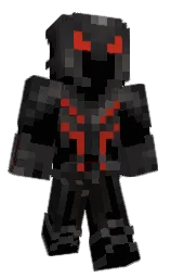 black and cod gray Minecraft skin — Classic model