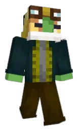MisterCroak's Minecraft skin wearing the Mojang Office cape