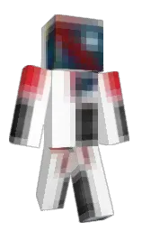 white and twilight blue Minecraft skin — Classic model