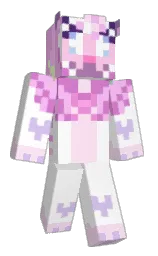 white and classic rose Minecraft skin — Classic model — first worn by TheSunInRags
