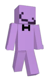 lavender and black Minecraft skin — Slim model