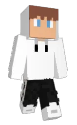 white and cod gray Minecraft skin — Slim model