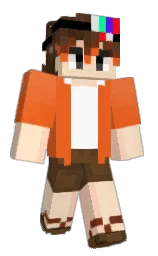 tequila and white Minecraft skin — Classic model