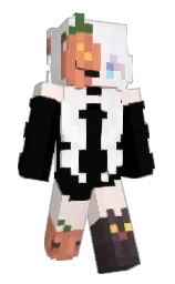 cod gray and black Minecraft skin — Slim model — first worn by Sopphy