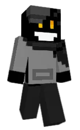 black and mine shaft Minecraft skin — Classic model