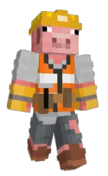 silver and fuel yellow Minecraft skin — Classic model — first worn by Nollqz