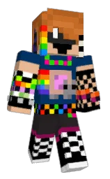 black and midnight blue Minecraft skin — Classic model — first worn by SirNyanoftheCats